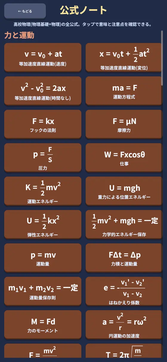 公式ノート