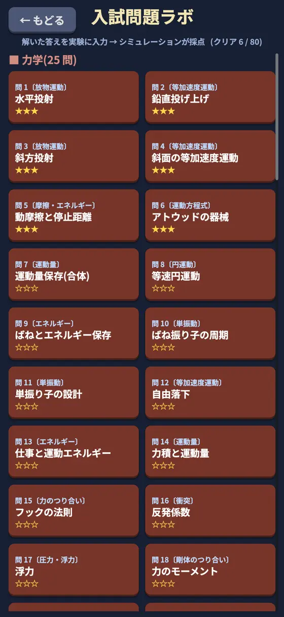 問題一覧