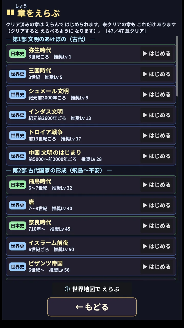 章セレクト ― 古代から現代まで全47章
