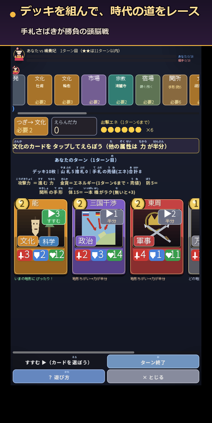 街道レース ― デッキ構築レース