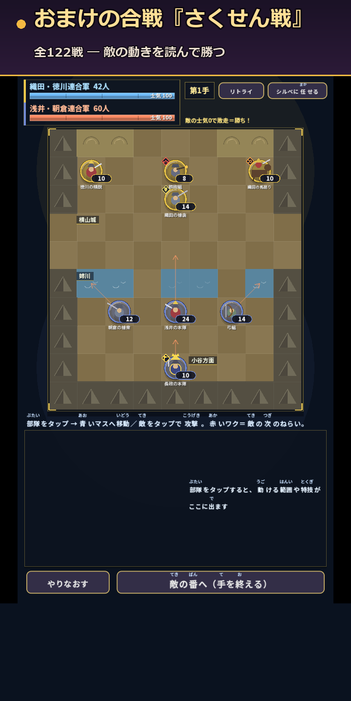 さくせん戦・姉川の戦い(プラスアルファ)