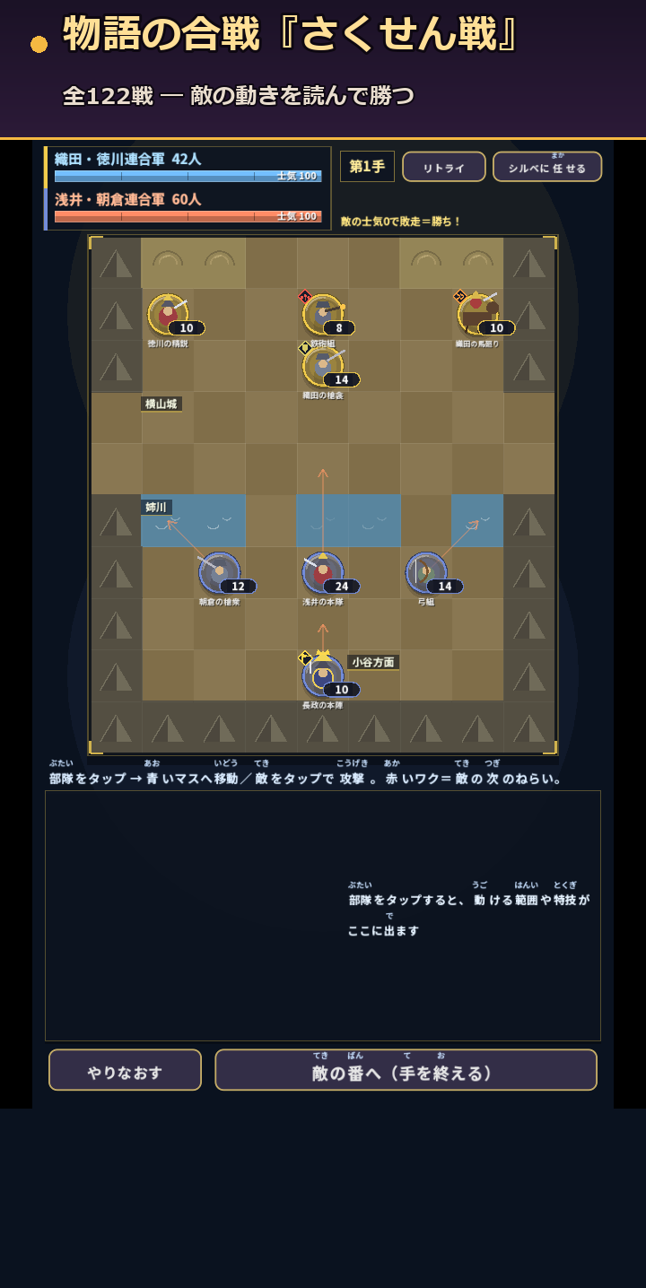 さくせん戦・姉川の戦い(物語の合戦パート)
